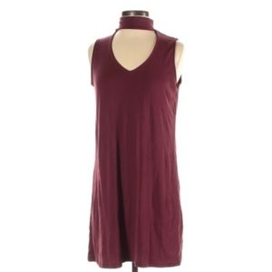 Drew designer alternative maroon color Gothic burgundy stretchy comfy dress XS